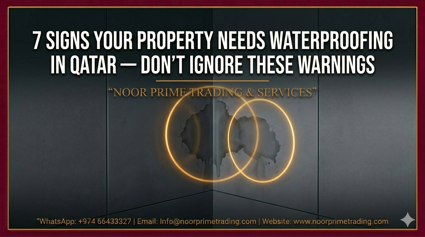 7 Signs Your Property Needs Waterproofing in Qatar — Don’t Ignore These Warnings
