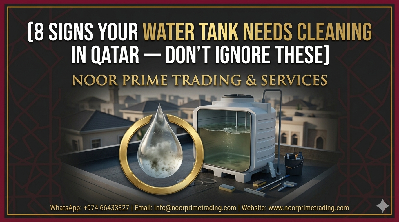 8 Signs Your Water Tank Needs Cleaning in Qatar — Don’t Ignore These