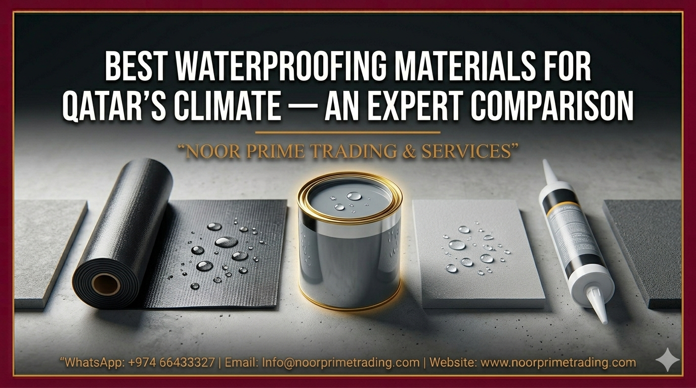 Best Waterproofing Materials for Qatar’s Climate — An Expert Comparison