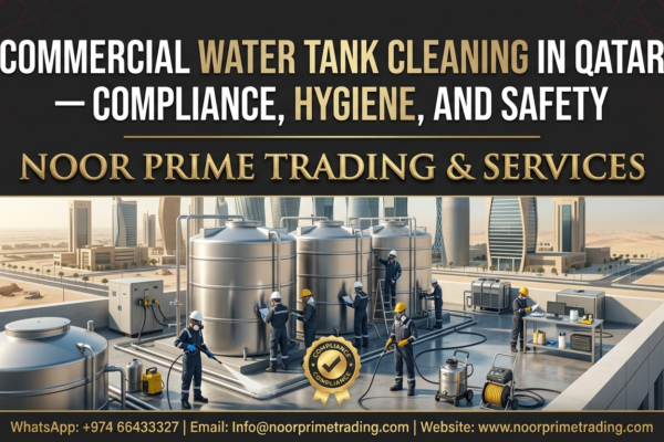 Commercial Water Tank Cleaning in Qatar — Compliance, Hygiene, and Safety