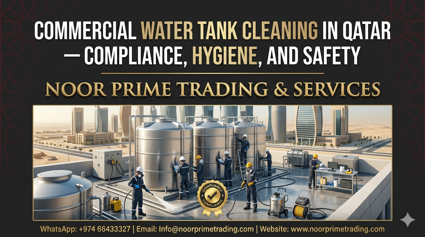 Commercial Water Tank Cleaning in Qatar — Compliance, Hygiene, and Safety