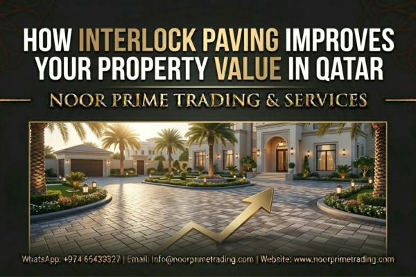 How Interlock Paving Improves Your Property Value in Qatar