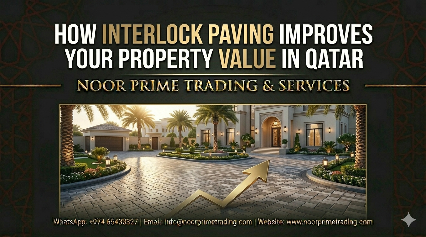How Interlock Paving Improves Your Property Value in Qatar