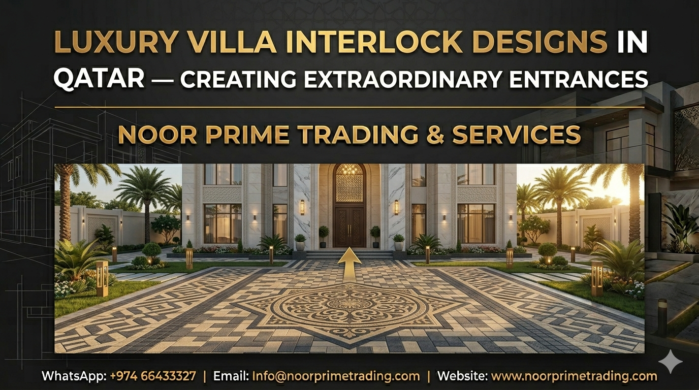 Luxury Villa Interlock Designs in Qatar — Creating Extraordinary Entrances