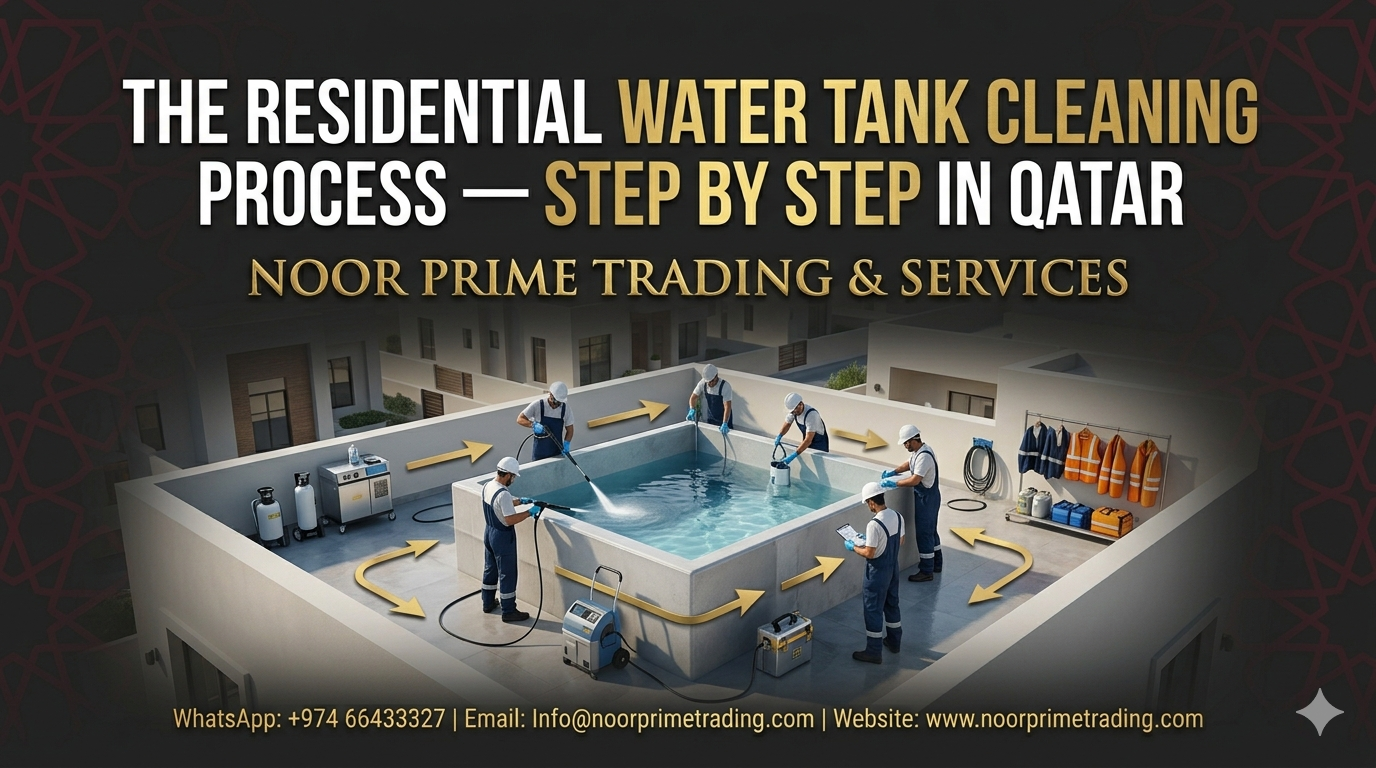 The Residential Water Tank Cleaning Process — Step by Step in Qatar
