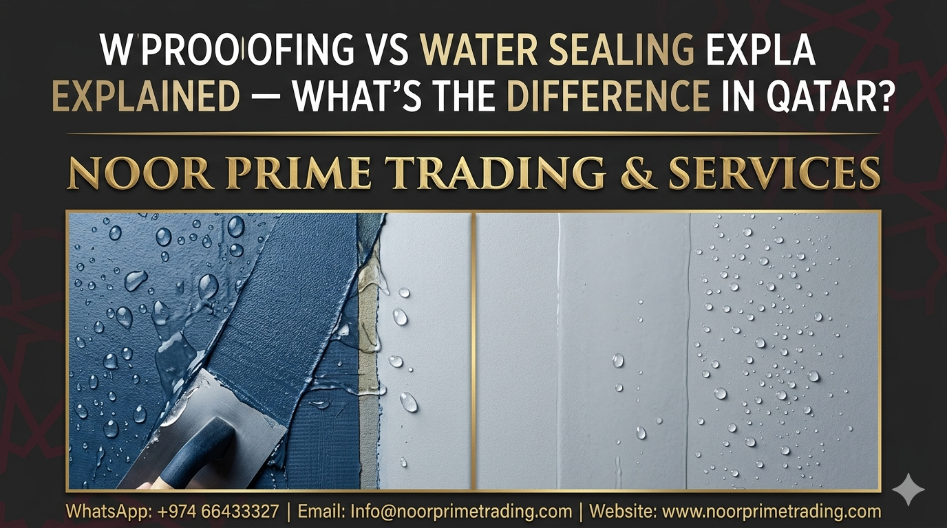 Waterproofing vs Water Sealing Explained — What’s the Difference in Qatar?